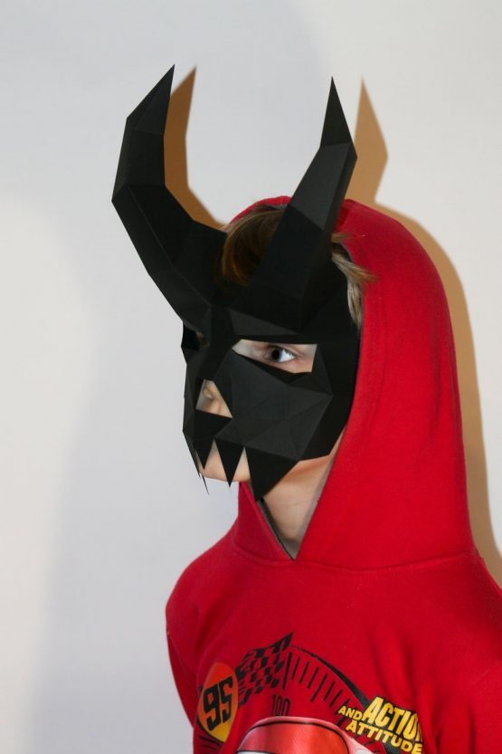 Demon mask papercraft
