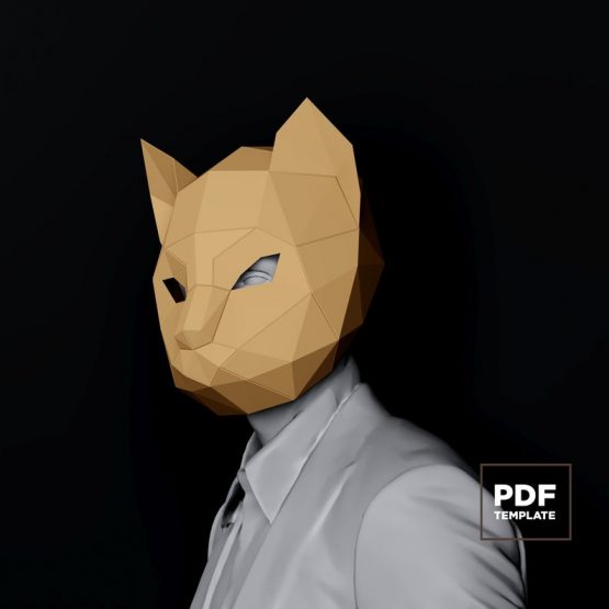 Cat mask papercraft