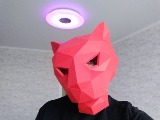 Jaguar mask papercraft