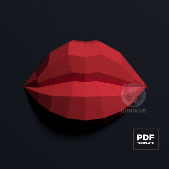 Lips papercraft