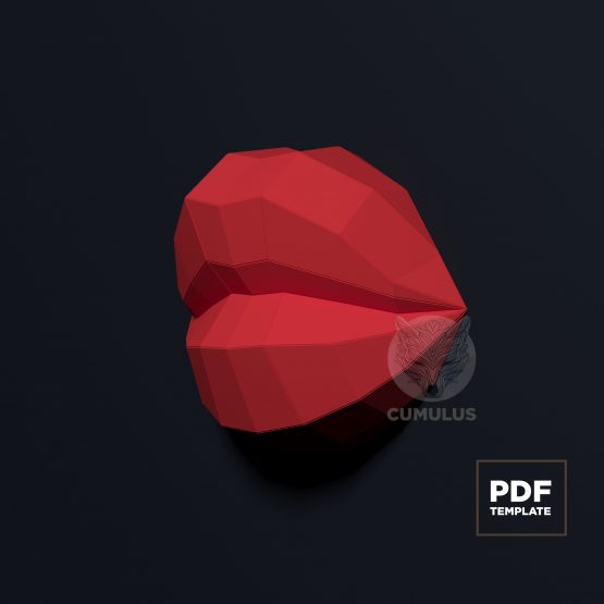 Lips papercraft