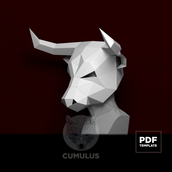 bull mask papercraft