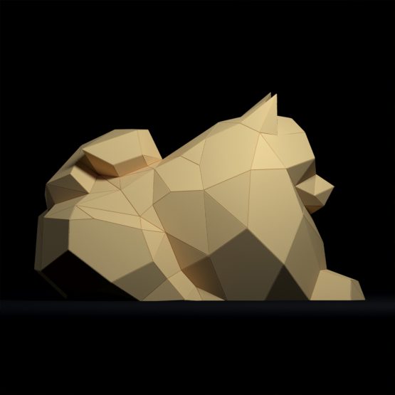 pomeranian papercraft