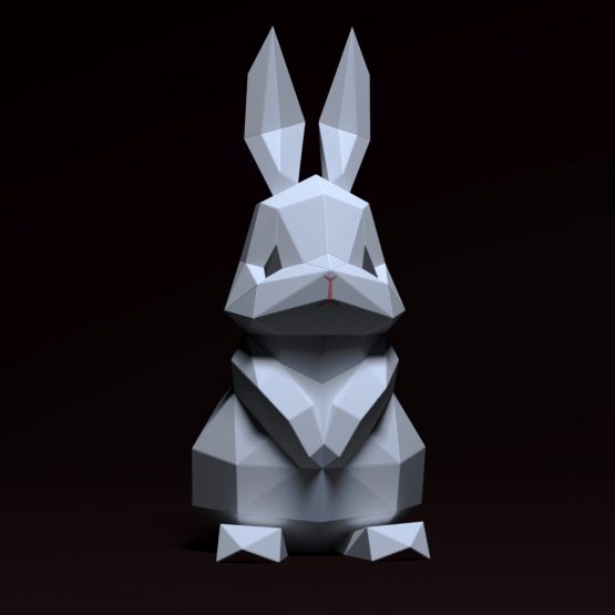 rabbit papercraft